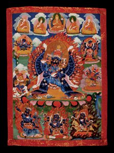 西藏 -  Yamantaka Thanka的部分（纪念馆） 作者 未知未知